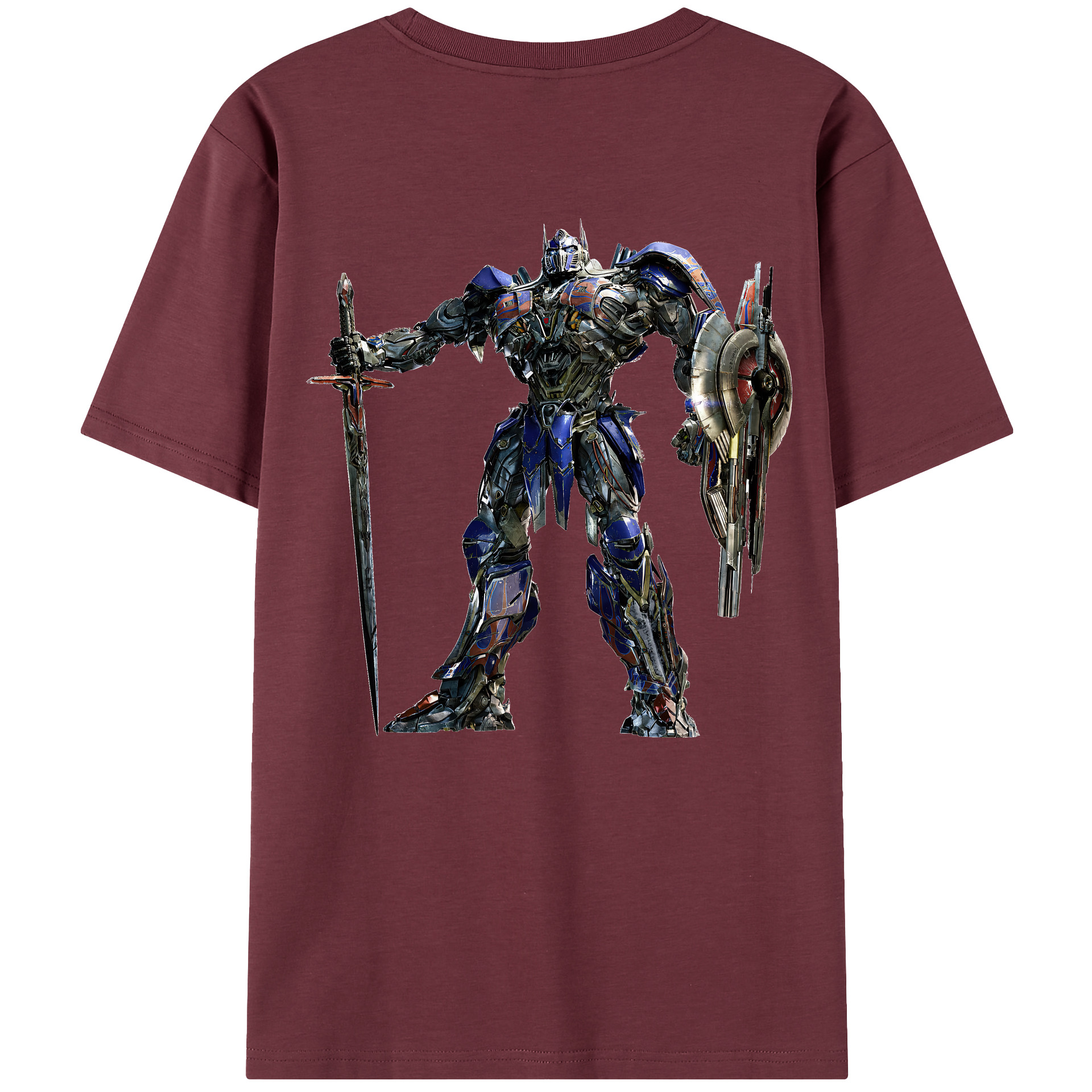 （画像用） Transformers トランスフォーマー 綿100％半袖Tシャツ（背面プリント）